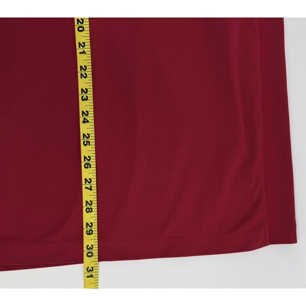 Nike Golf 1/4 Zip Pullover Men XL Dark Red‎ Dri Fit Long Sleeve Performance